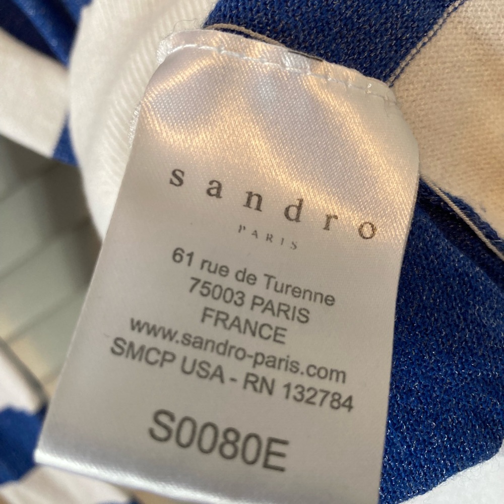Sandro Light Knit Stripe Sweater - Picture 5 of 6